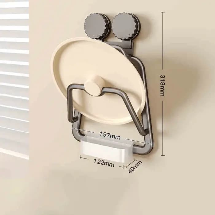Couvercle antirouille pour casseroles et poêles, support de casseroles à 2/3 niveaux pour porte d'ar