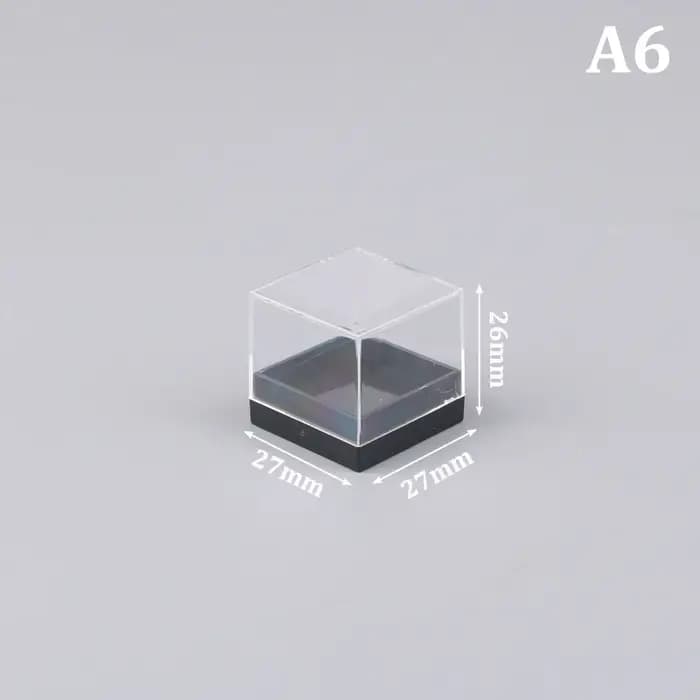 Boîtes de Rangement pour Pièces Précieuses, Conteneur Transparent pour Pièces de Monnaie, Mini Cube