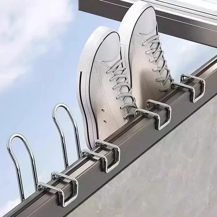 Présentoir innovant pour chaussures et étendoir en acier inoxydable