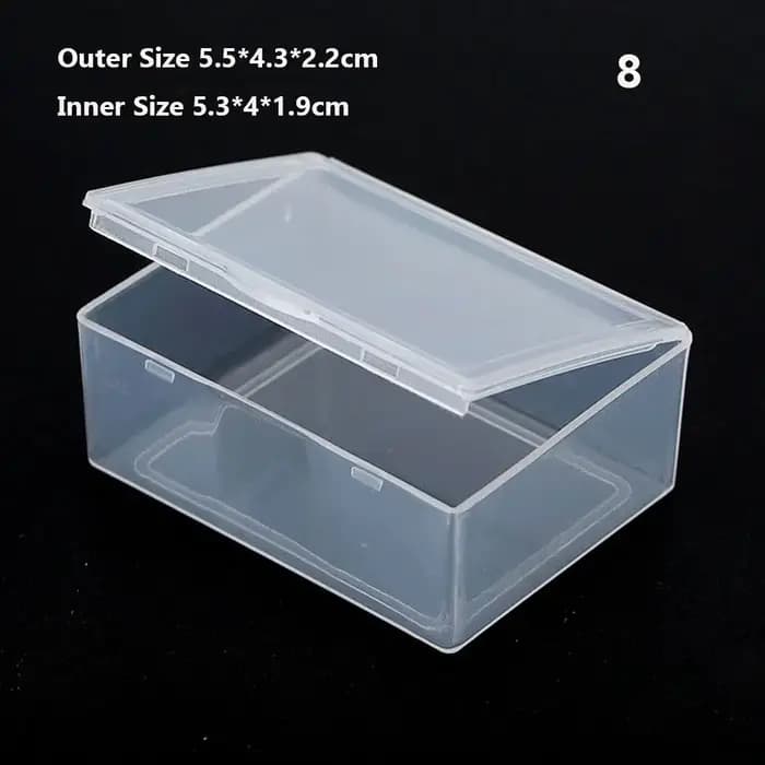 Boîte de rangement en plastique Transparent et rigide