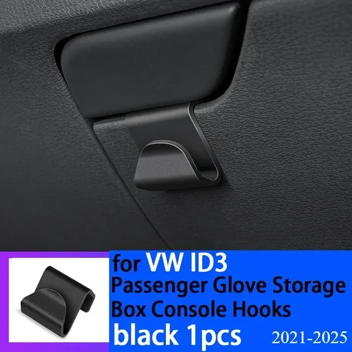 Boîte de rangement pour passager de voiture, crochets de console pour VW ID3, accessoires intérieurs