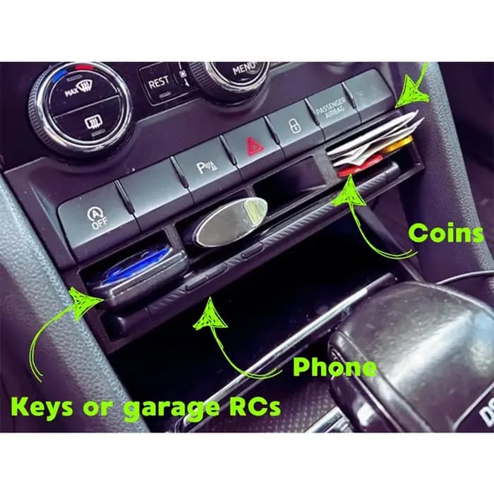 Compartiment de rangement pour console centrale de voiture en ABS