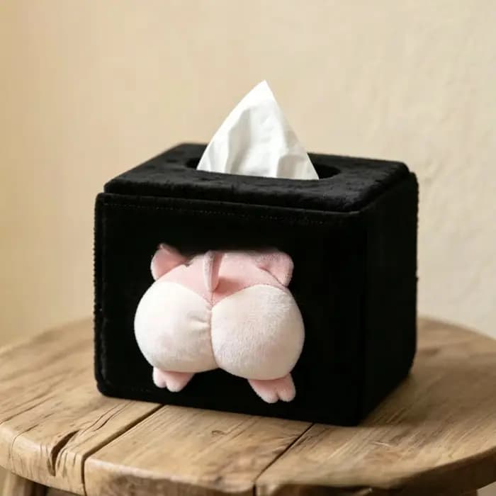 Boîte à mouchoirs en forme de chaton mignon et coquin