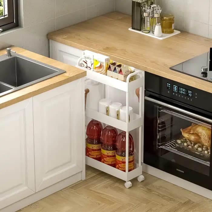 Étagère de rangement en métal et acier au carbone Ultra-étroit