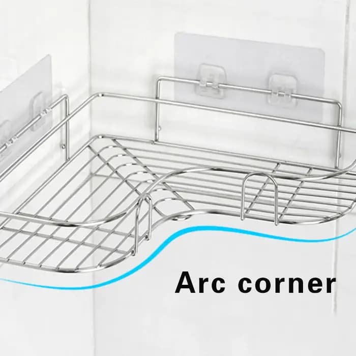 Étagère murale triangulaire en acier inoxydable