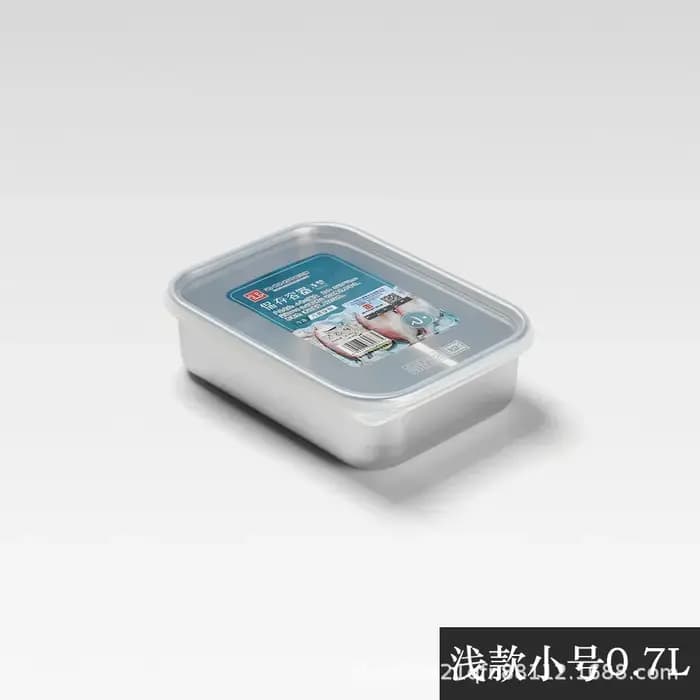 Boîte de rangement scellée extérieure en acier inoxydable avec couvercle, récipient de cuisine, boît