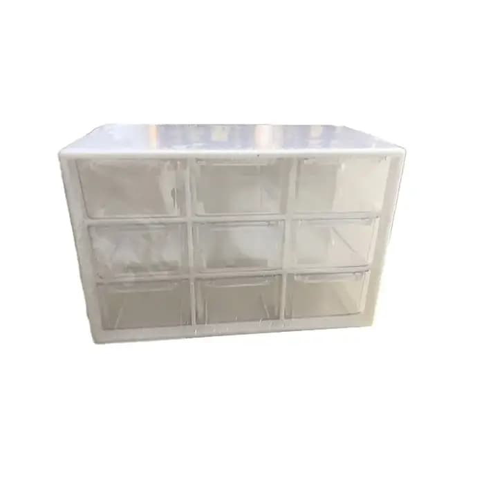 Boîte de rangement à neuf compartiments pour perles
