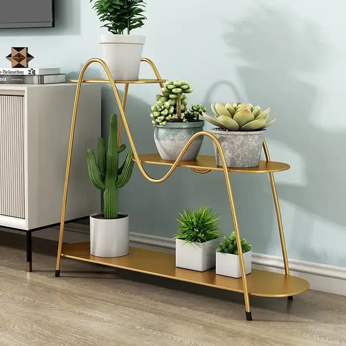 Étagère à fleurs, support vertical d'angle pour plantes