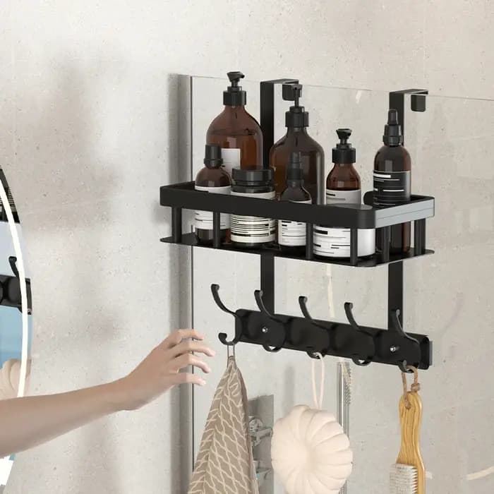 Support de rangement mural pour salle de bain