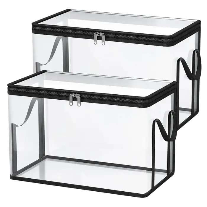 2 boîtes de rangement pour jouets en PVC pliables de 38x24x32 cm