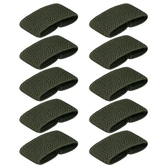 Support boucle ceinture élastique, 10 pièces, supports ceinture tactiques, organisateurs bande pour ceinture