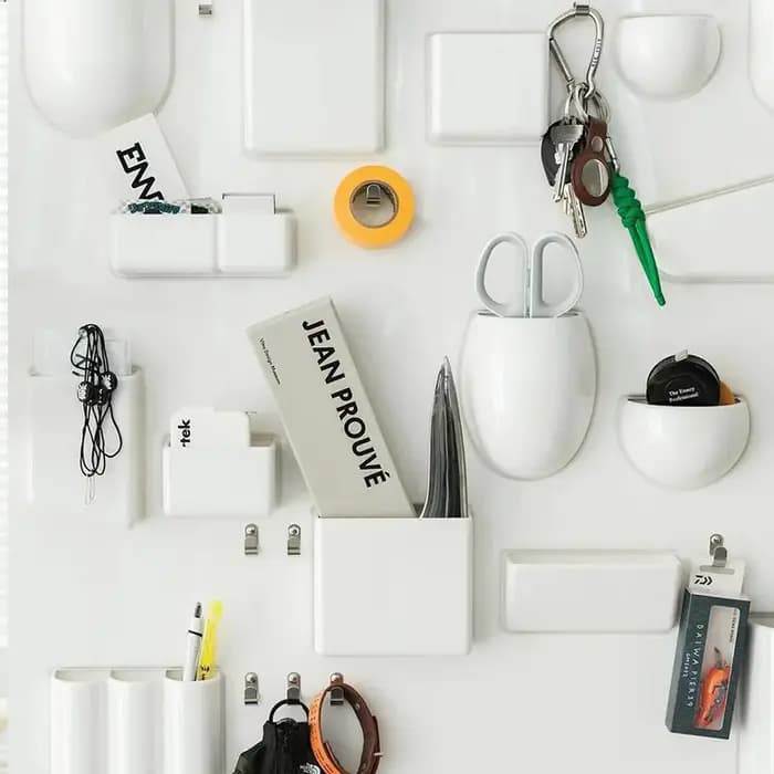 Support Mural de Rangement Nordique T1 pour Salle de Bain