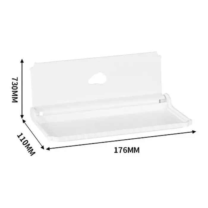 Étagère murale pliable sans perçage, support de rangement pliable sans perçage, étagère de toilette,