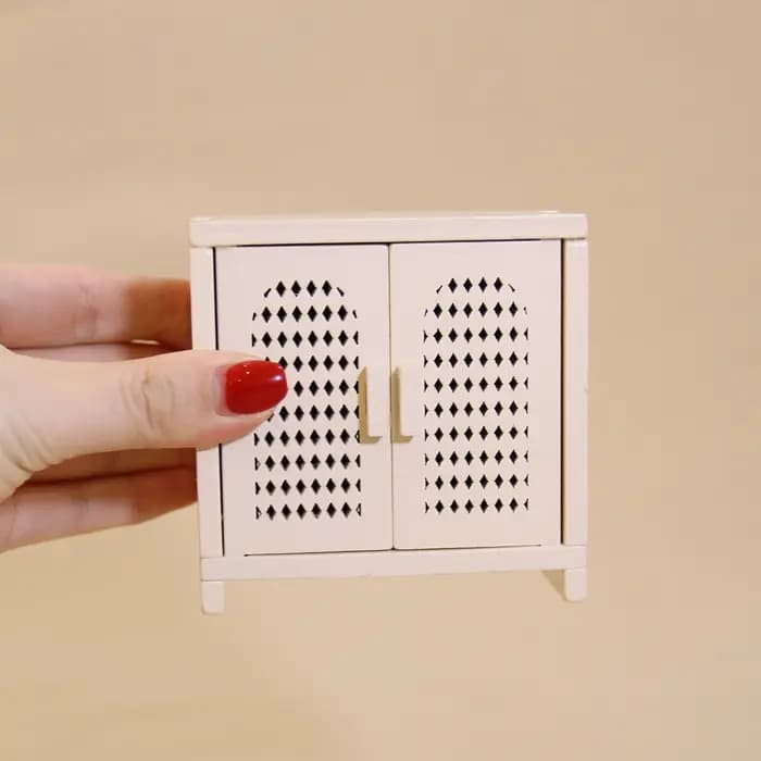 Meubles miniatures simulés 1:12, armoire de rangement en bois, 3 couleurs disponibles, convient pour
