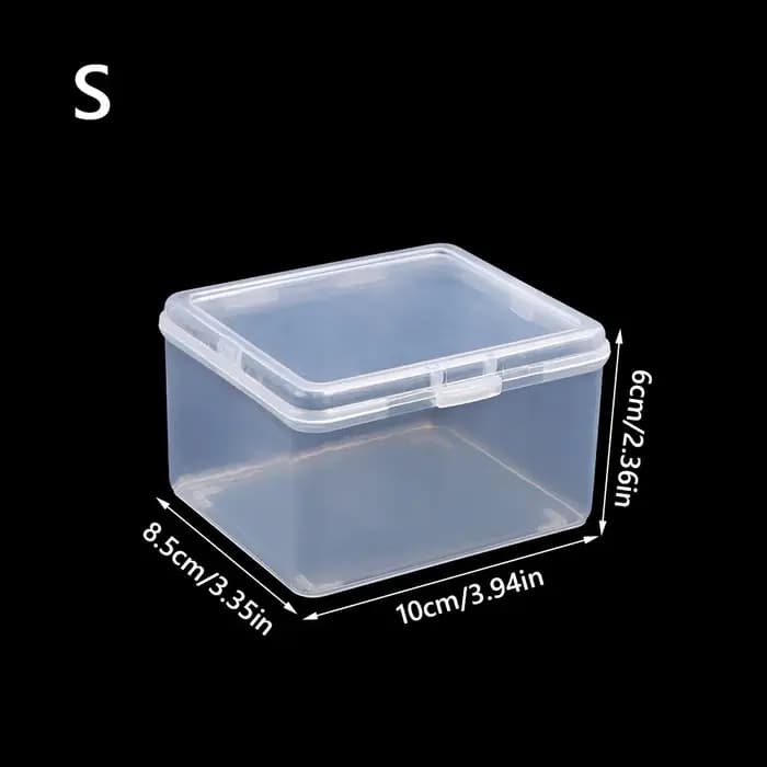 Boîte de rangement avec couvercle, boîte de rangement en plastique polyvalente, transparente, de for