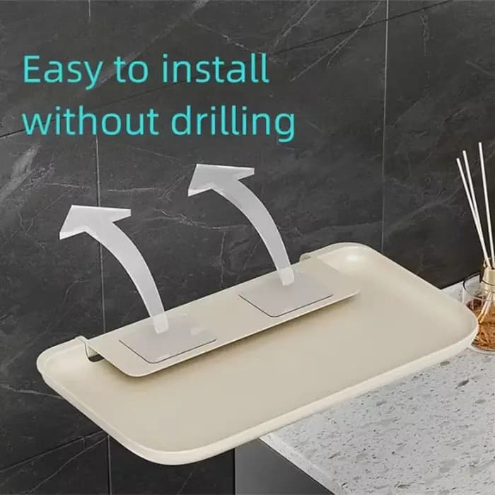 Étagère murale pliable sans perçage