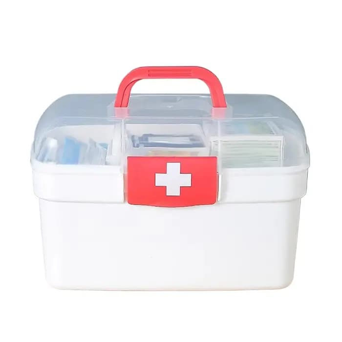 Boîte de rangement de médicaments portable grande capacité