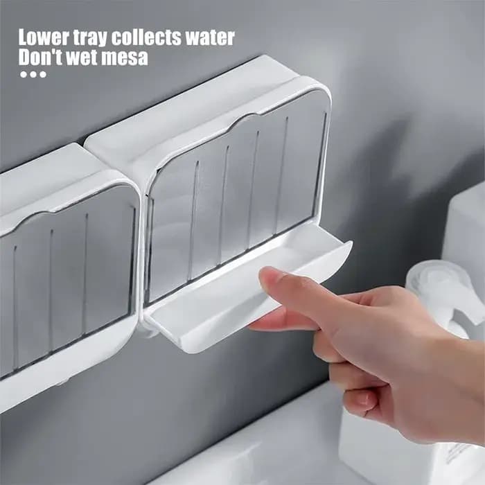 Portes-savons muraux sans perforation avec crochet