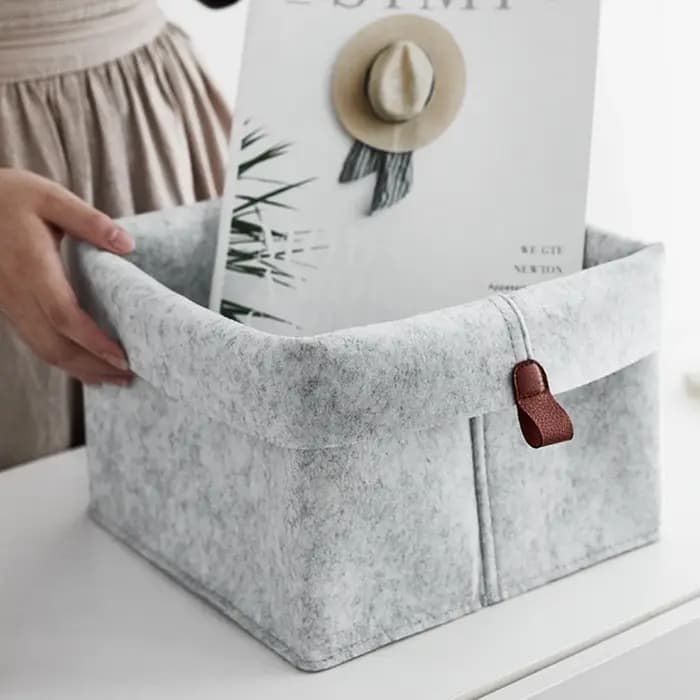 Divers vêtements feutre paniers de rangement maison salle de bain seau à linge bureau articles