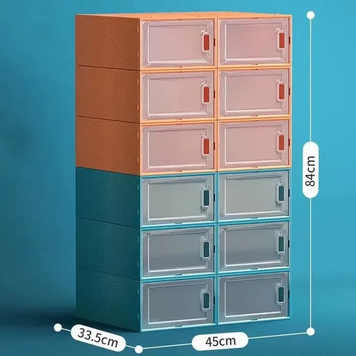 Boîte de rangement de chaussures de grande capacité 12 pièces