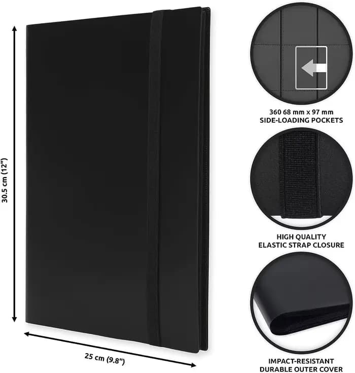Classeur de poche à chargement latéral pour cartes de jeu
