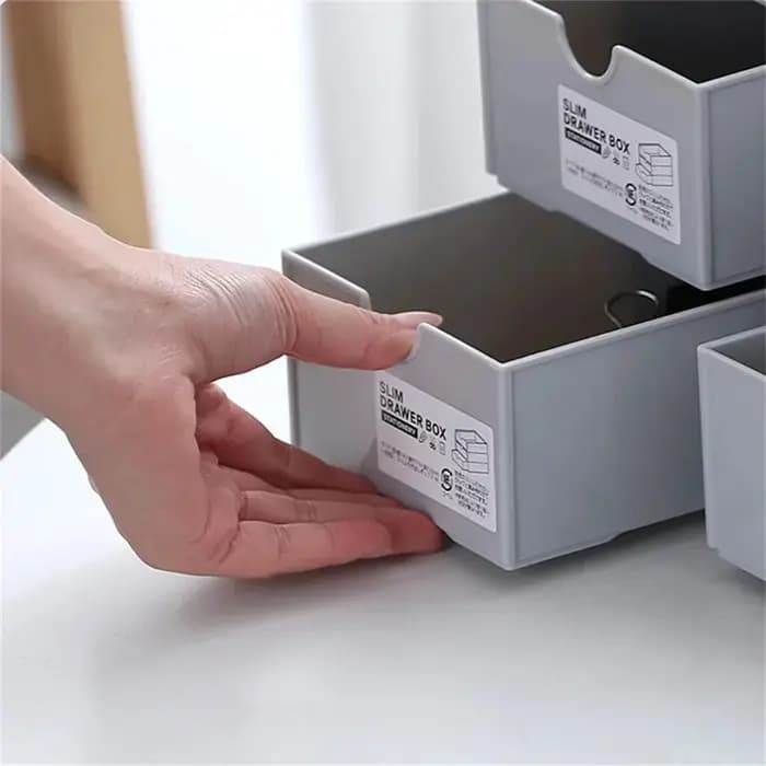 Boîtes de rangement empilables pour bureau, organiseur de papeterie et de cosmétiques, armoire combinée avec tiroirs pour la maison et le bureau