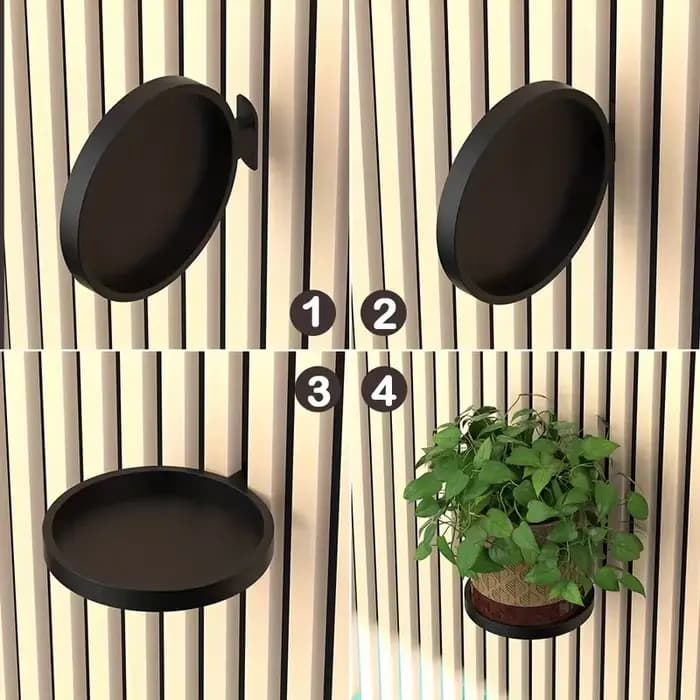 Étagère flottante sans perçage pour panneau acoustique
