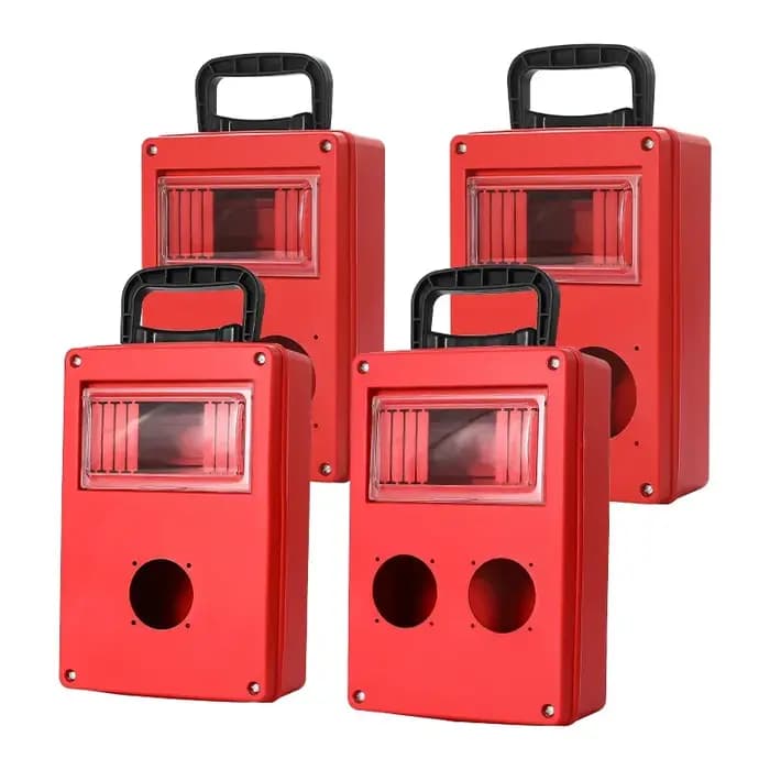 Boîte de distribution électrique portable étanche pour extérieur