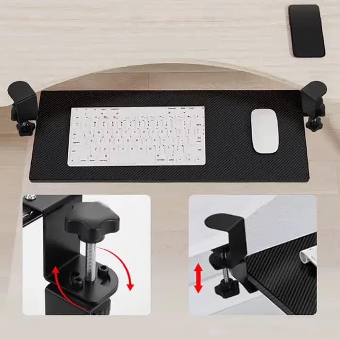 Sous le bureau tiroir de clavier coulissant étagère