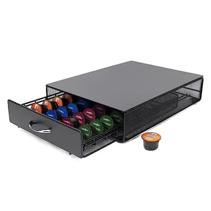 Porte-dosette de café, tiroir de rangement Compatible Starbucks Verismo Nespresso Vertuo Caffitaly Lavazza porte-capsules comptoir de cuisine