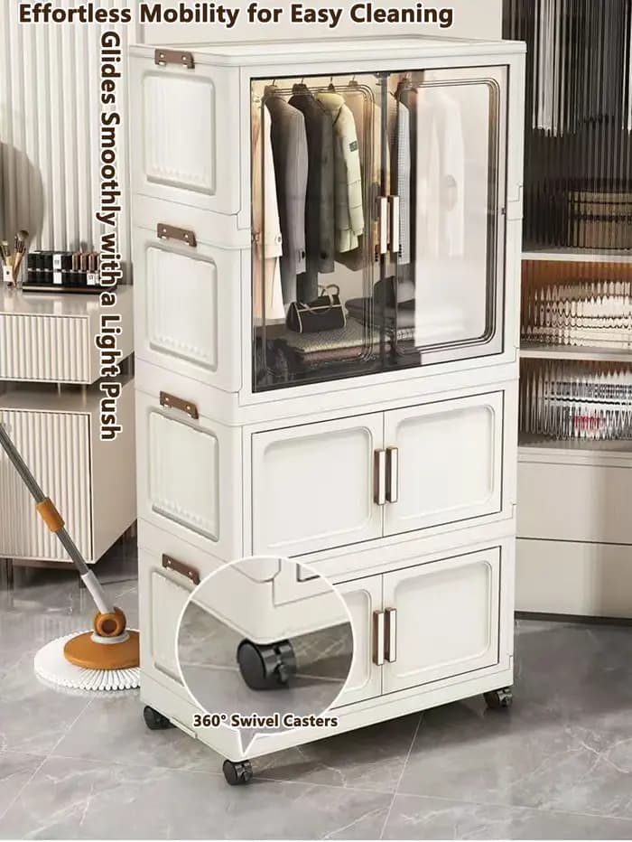 Armoire de rangement pliante multifonctionnelle
