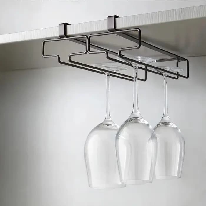 Support de rangement pour verres à vin rouge suspendu