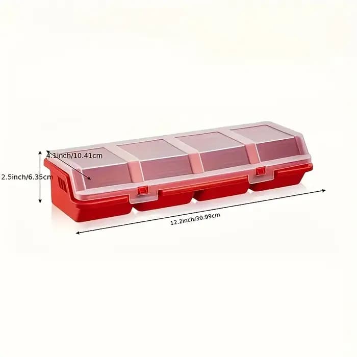 Boîte de rangement multi-compartiments en plastique durable pour petits composants