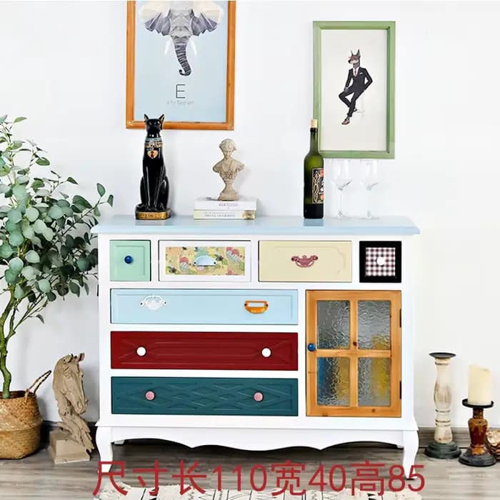 Etagère portes salon armoires affichage anti-poussière artisanat organisateur armoire côté d'entrée