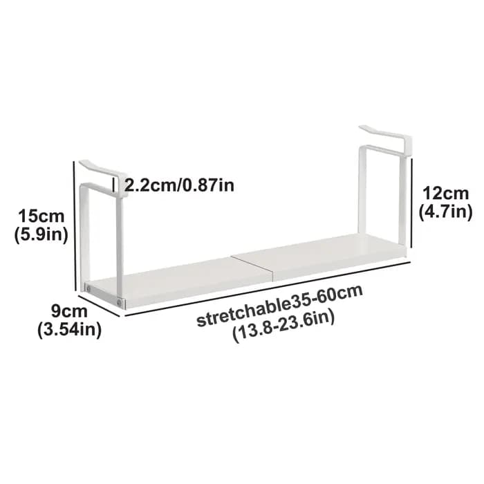 Boîte de rangement pour miroir avec étagères superposées