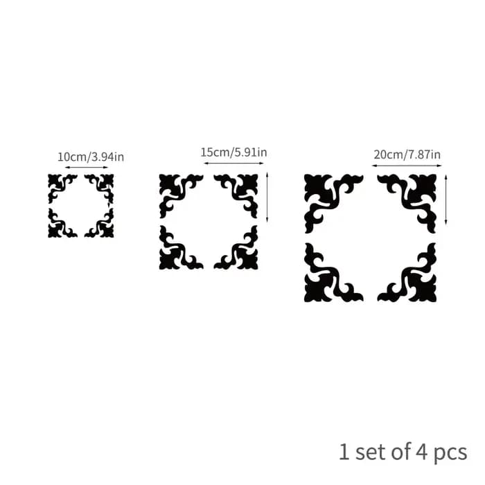 Autocollant de miroir de décoration de meubles
