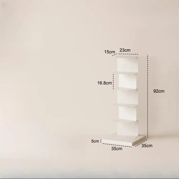 Bibliothèque ciel invisible et étroite, du sol au plafond, coin de salon, créative, suspendue, pour