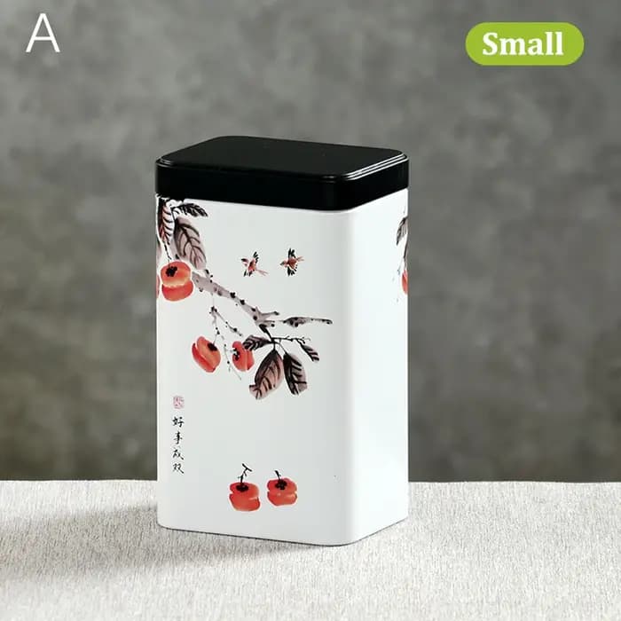Petites boîtes de rangement d'épices en fer blanc