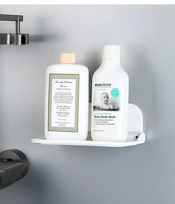 Étagère murale pliable sans perçage, support de rangement adhésif