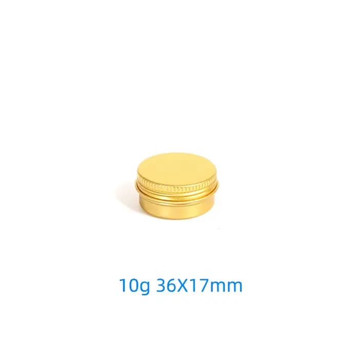 Boîte en aluminium dorée de 5g à 60g