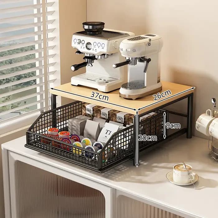 Support de rangement pour micro-ondes de cuisine moderne