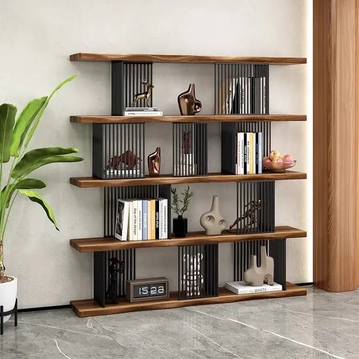 Bibliothèque d'angle armoires de salon vanité étagère en bois de luxe Bar