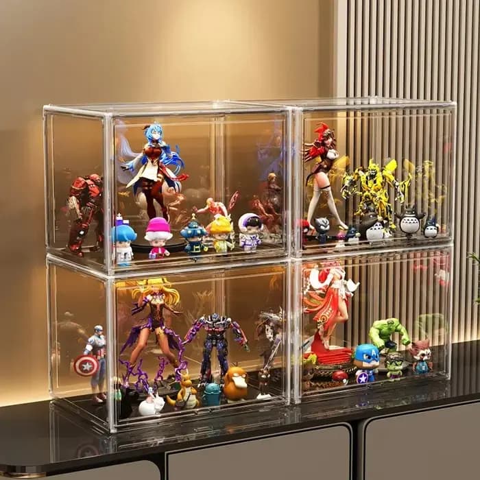 Boîte de Rangement Transparente pour Animaux de Compagnie