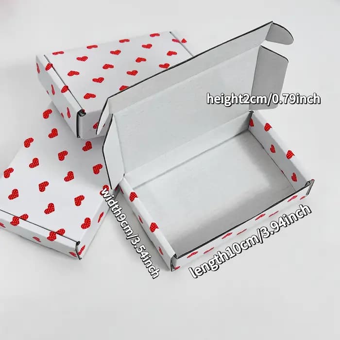 Coffrets cadeaux en forme de cœur 10 pièces avec ouverture spéciale pour l'expédition