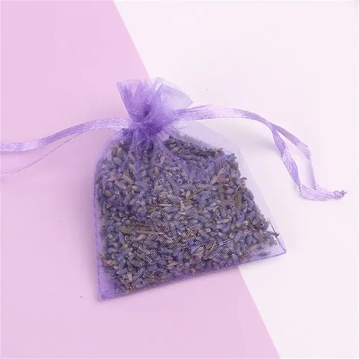 Sachets de 25 Sachets de fleurs de lavande séchées, tiroirs et placards de lavande séchées pour plac