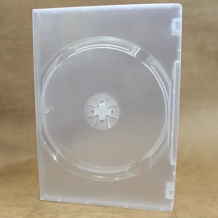 Boîte de rangement en plastique pour DVD, deux pièces, pour disque