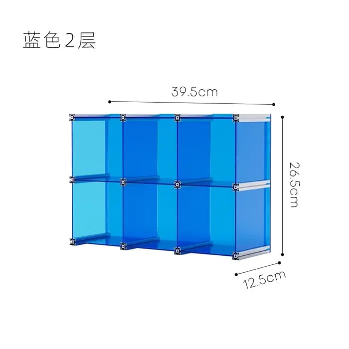 EpeiusHome-Étagère de rangement à grille acrylique pour articles ménagers, boîte de rangement