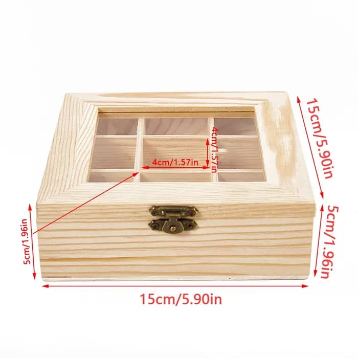 Boîte de rangement à 9 compartiments