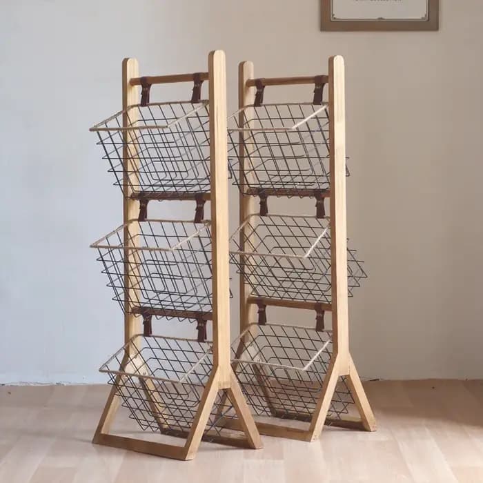 Étagère de rangement Simple au sol de la maison