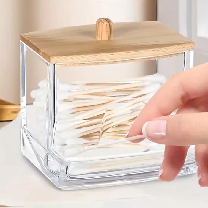 Boîte de rangement pour coton-tige